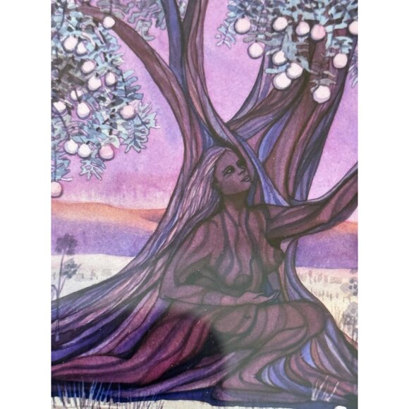 Framed Fantasy Art Prints By G. Adams With Mystical Tree & Woman-Inspire Set 2 - Picture 6 of 14